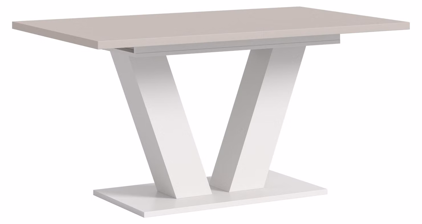 xonox.home Tavolo da pranzo Motion imitazione bianco/imitazione cashmere L/A/P: 150x76x90 cm