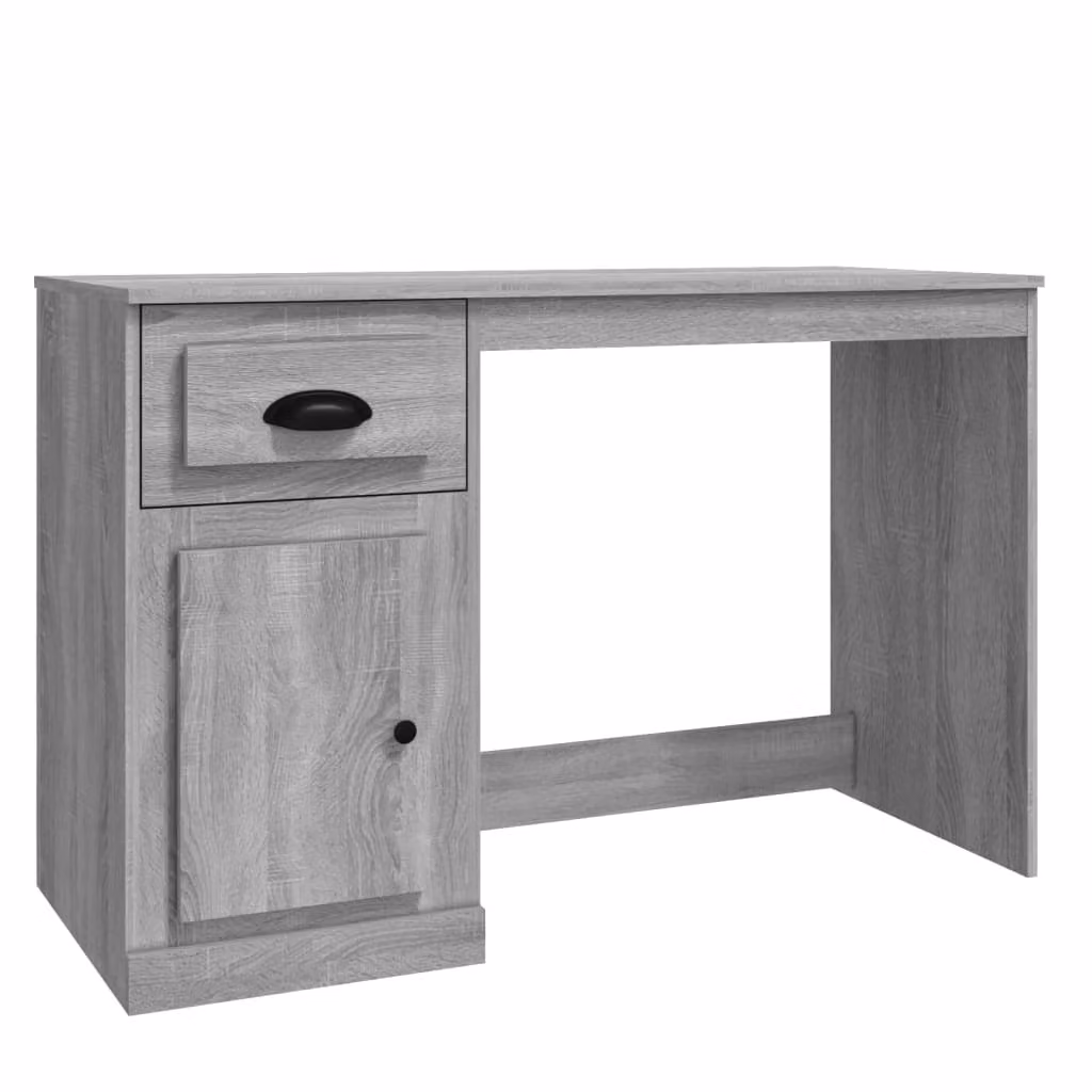 Scrivania Cassetto Grigio Sonoma 115x50x75 cm Legno Multistrato