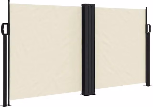 Tenda parasole laterale retrattile DESIGN IN in poliestere e acciaio, colore beige, L: 600 cm, H: 120 cm