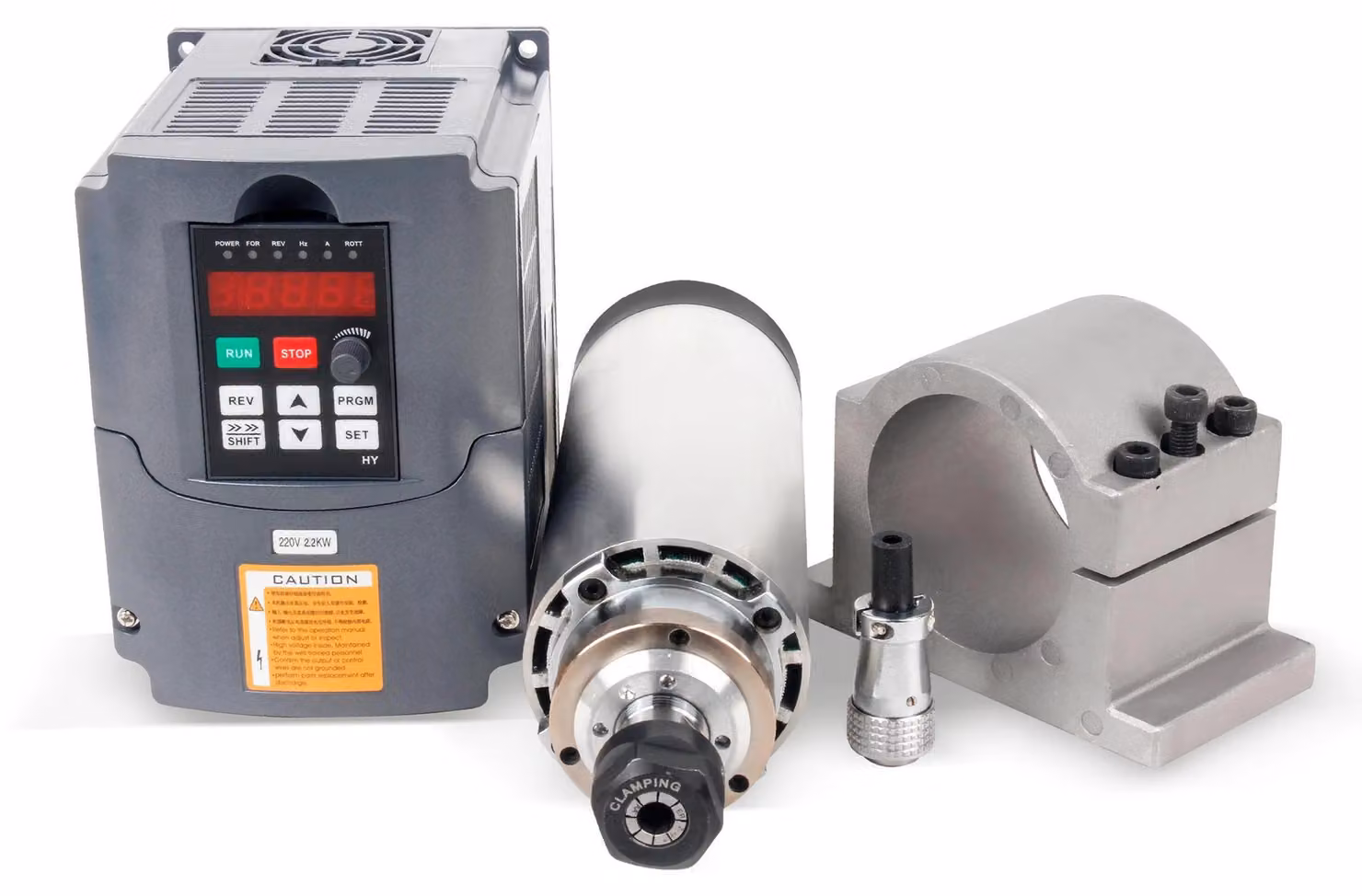 Motore mandrino, potenza 1,5 kW, raffreddamento ad aria, Kit 4
