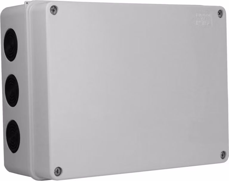 Scatola di derivazione 250x200x115, 12 membrane di tenuta, grado di protezione IP66, scatola di derivazione a parete, scatola di collegamento, armadio industriale, grado di protezione IP66, modello 011.PG M-L, codice 1841