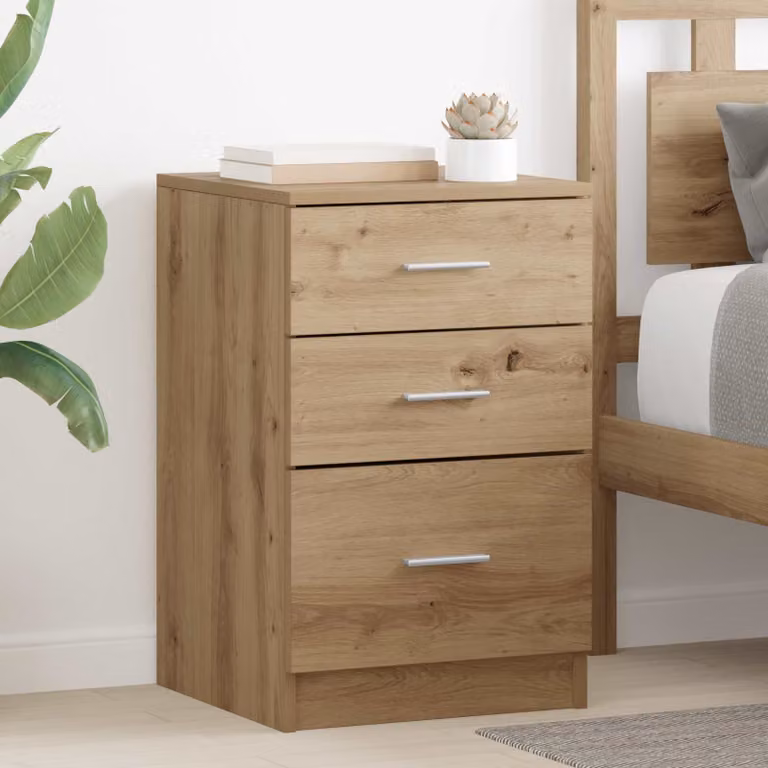 Armadio da notte moderno vidaXL in legno color marrone L/P/H: 40 x 40 x 63 cm