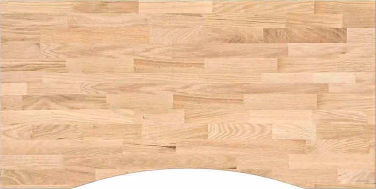 Piano Scrivania 100x60x2,5 cm Rovere Massello Non Trattato