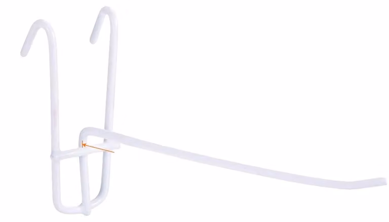 Ganci per pannelli a griglia, per carichi pesanti, soluzione versatile per presentazioni, 15 cm, colore bianco, confezione da 50 pezzi