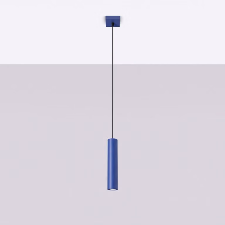 Lampada a sospensione LAGOS 1 oltremare 1xGU10 10W acciaio 100x8x8cm Sollux Lighting