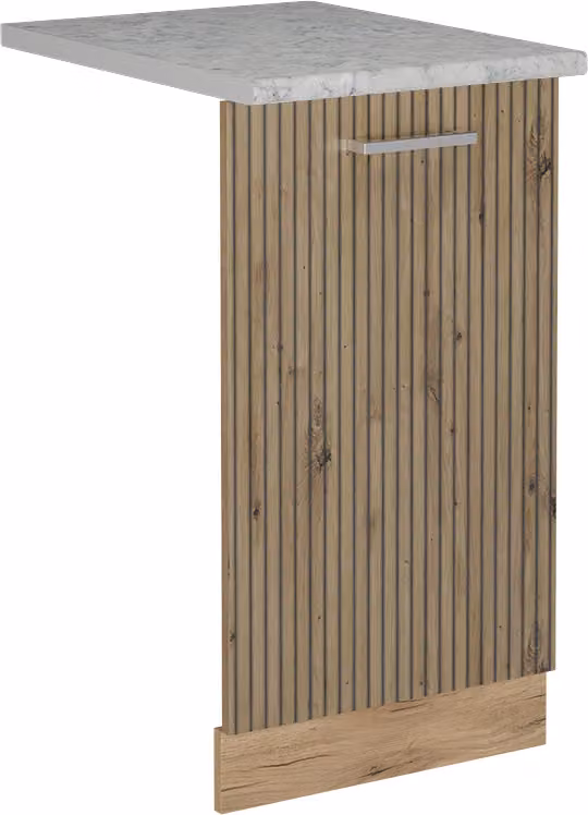Pannello frontale della lavastoviglie Vicco R-Line Rovere artigianale 45 cm , PL Marmo, Model 55129