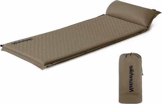 Materassino autogonfiabile ultraleggero, spessore 3 cm, verde