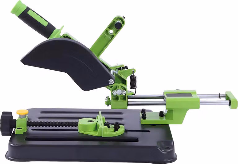 Supporto per smerigliatrice angolare, morsetto regolabile, design multifunzionale, verde