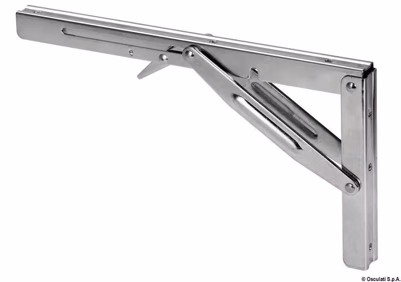 Gamba pieghevole per tavolo, dimensioni 305 x 165 mm, portata 250 kg, Osculati, modello 48.615.04
