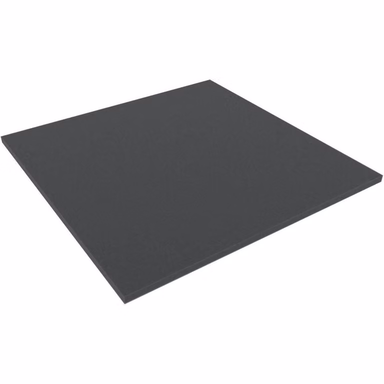 Piastra in schiuma 370x370x4 mm, priva di acidi, a pori fini, tagliata su misura