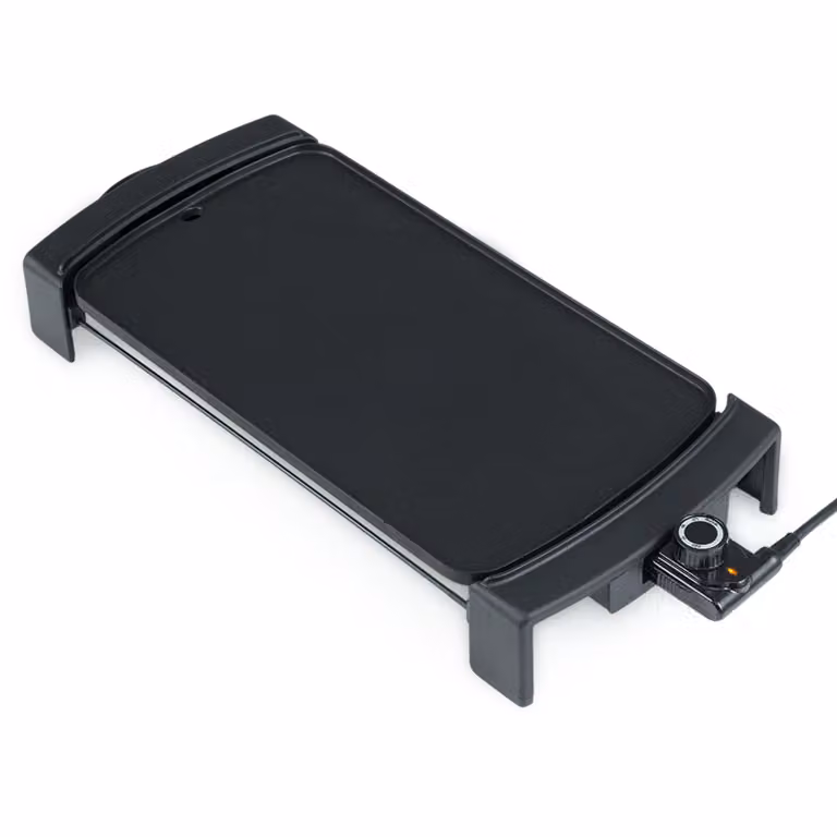 COSTWAY, piastra grill elettrica da tavolo da 2150W, con superficie antiaderente, termostato integrato e vaschetta raccogligocce removibile