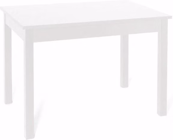 Tavolo pranzo allungabile Bianco Frassinato in legno nobilitato cm 80x120-160