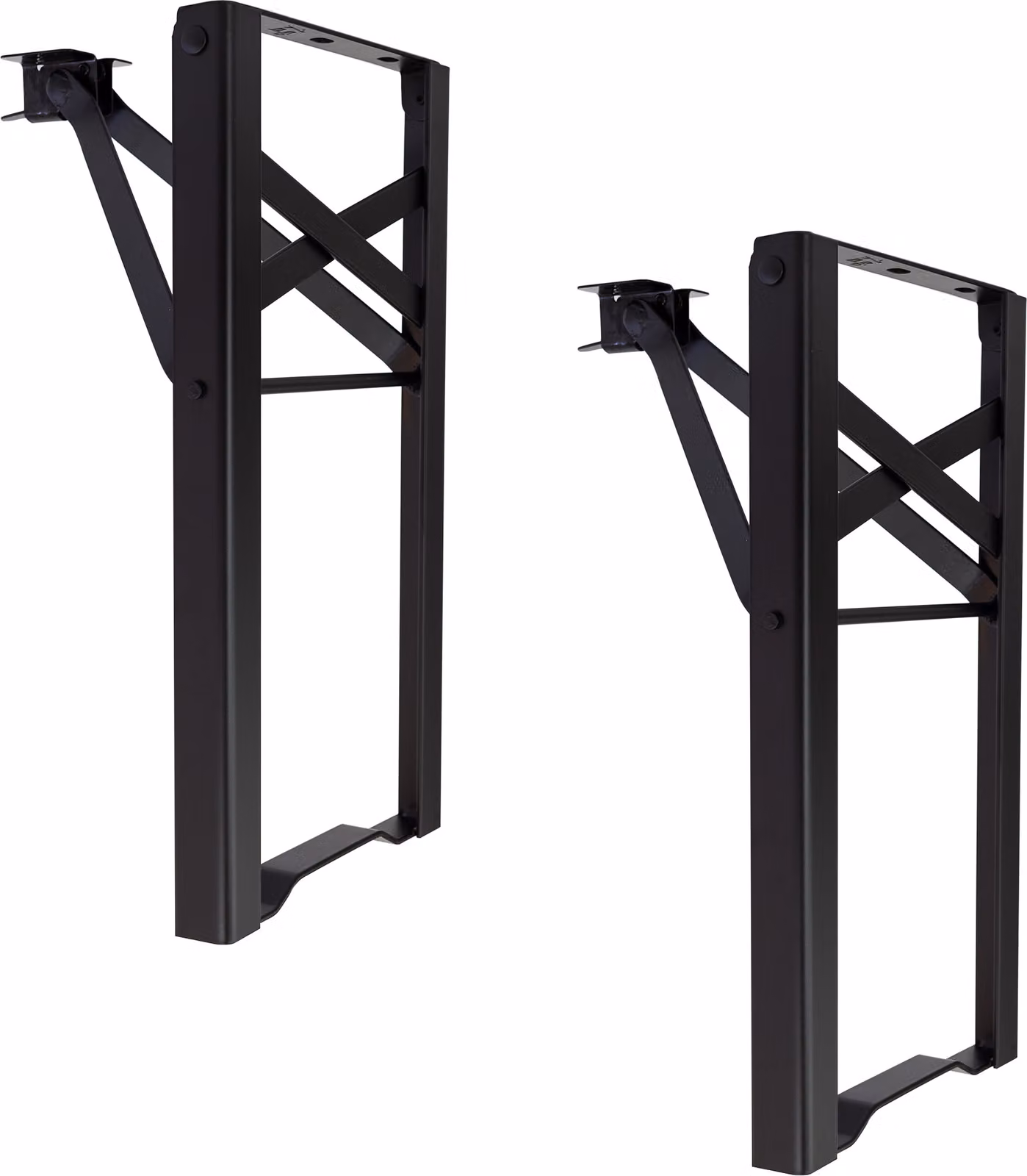 Natural Goods Berlin telaio per mobili BIERZELT, set per tenda da birra fai da te, telaio per tavolo pieghevole, telaio per panca, set per tendone, inossidabile, H43 x L23cm - panca, nero, 2 pezzi