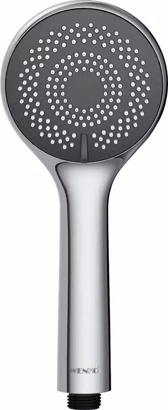 Soffione doccia a risparmio d'acqua Doccetta universale a risparmio d'acqua, soffione doccia con sistema di risparmio idrico sostenibile, risparmio del 40% di acqua con il massimo comfort, soffione doccia Ø 9,6 cm, ABS cromato