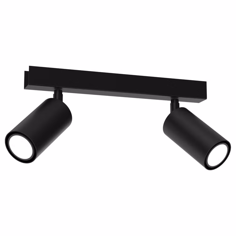 Plafoniere a soffitto HUDSON BLACK 2xGU10 di Milagro
