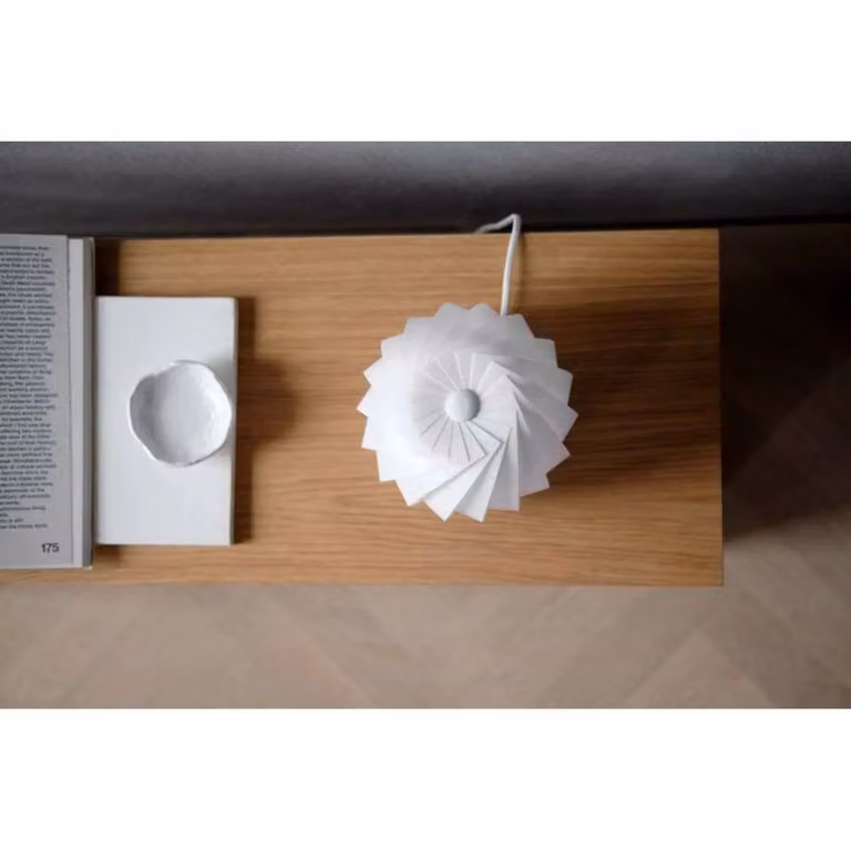 Tom Rossau Lampada da tavolo ST906 Mini, Bianco / Opale, Soggiorno / Sala da pranzo, Carta / Lunolit / Lunopal, Scandinavo, Lampada da tavolo
