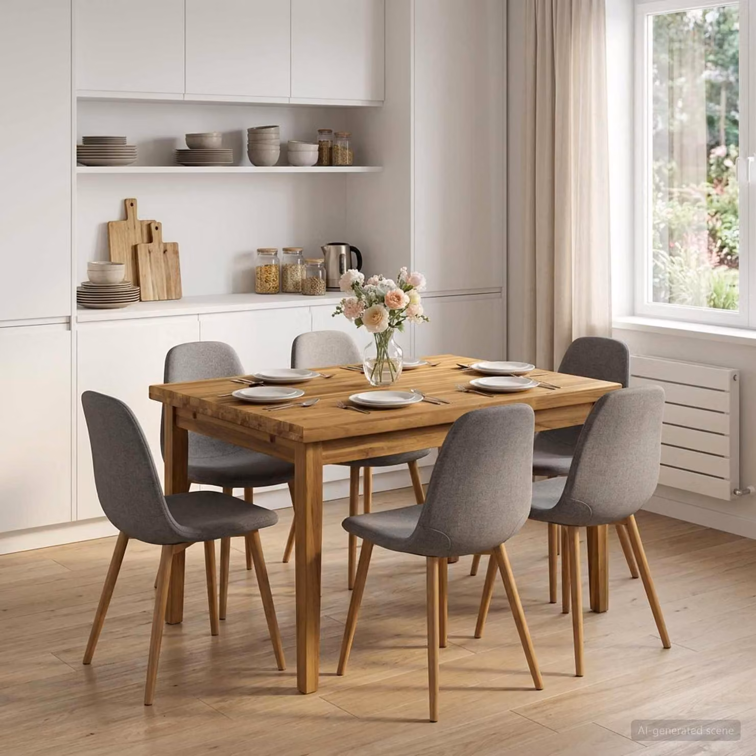 Piano del tavolo rettangolare in legno di acacia vidaXL con bordo naturale, marrone e bianco, L: 80 cm, P: 70 cm, H: 3 cm