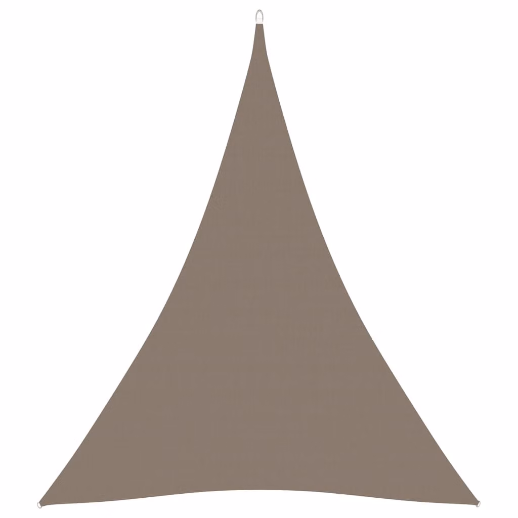 The Living Store Tenda da sole in tessuto Oxford triangolare 5x6x6 m Taupe