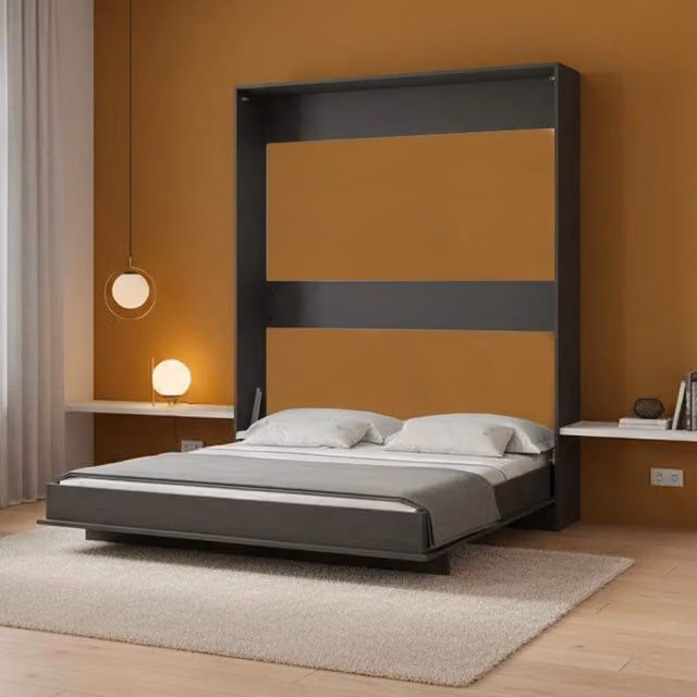 Letto matrimoniale estraibile Primer colore antracite