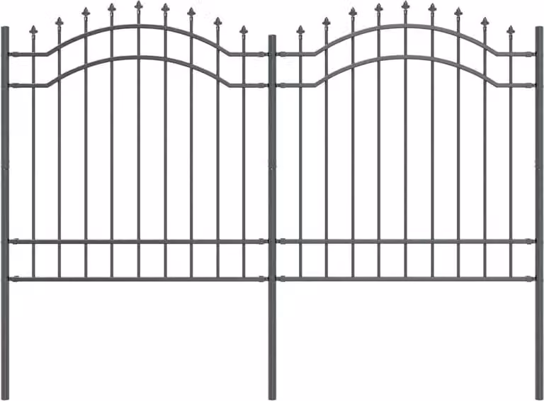 Recinzione per Giardino Woerden Grigio 240 x 165 cm