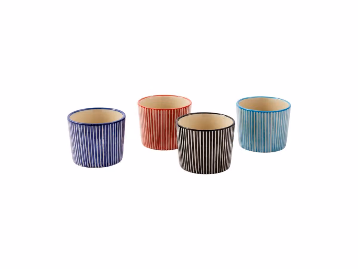 Marine Striped Tazzina da Caffè Espresso - Set da 4