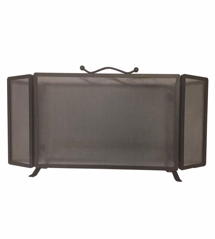Pegoraro Parascintille Camino in Ferro Battuto Antracite - 100 cm