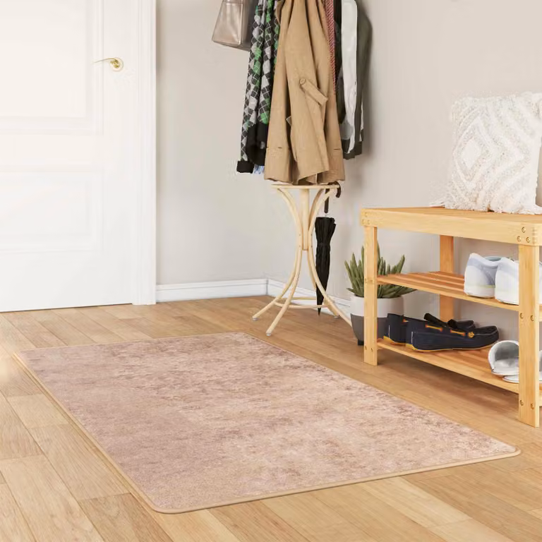 Tappeto Runner vidaXL MARSA Sabbia, design moderno astratto in poliestere, L 80 cm x P 100 cm