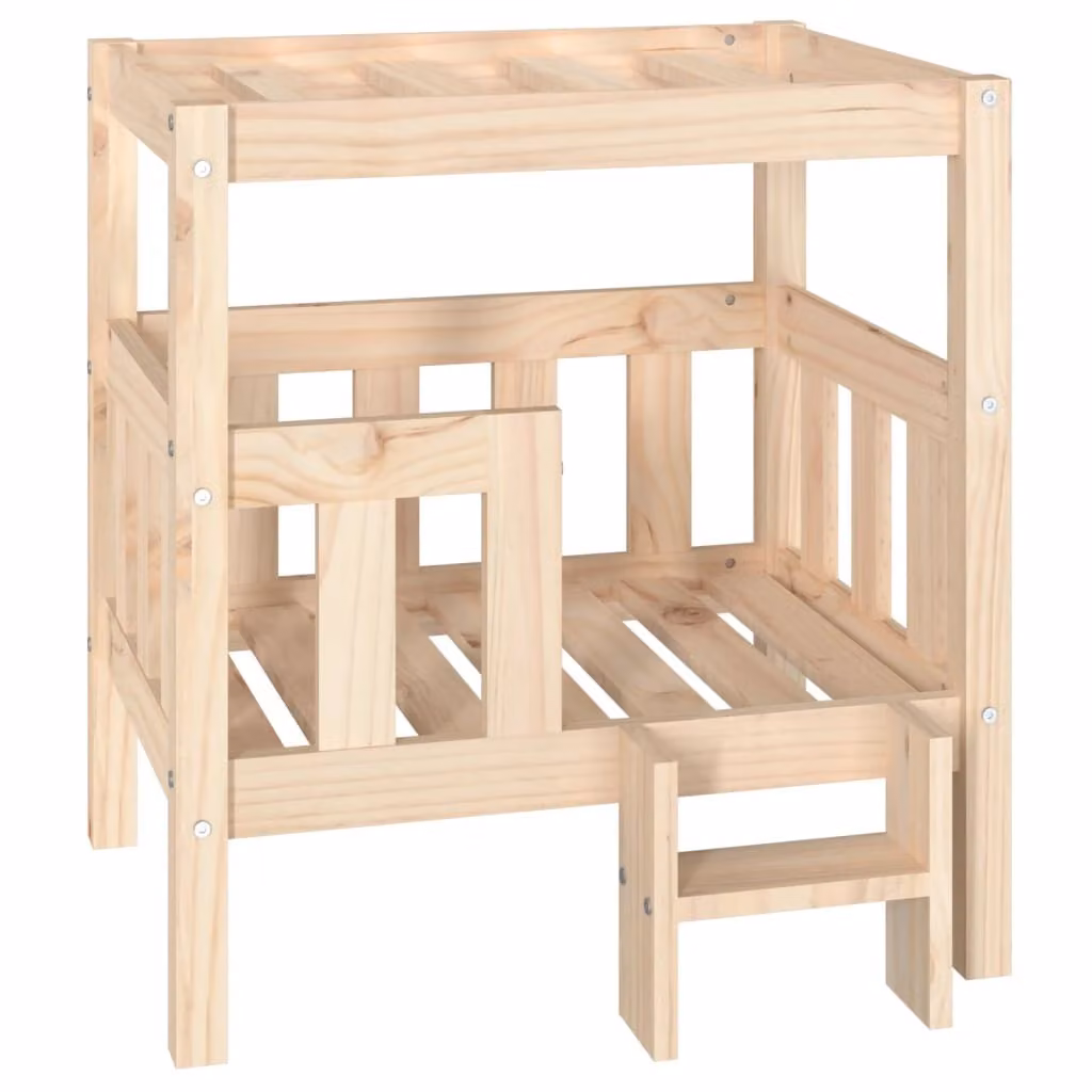 Cuccia per Cani 65,5x50,5x70 cm in Legno Massello di Pino