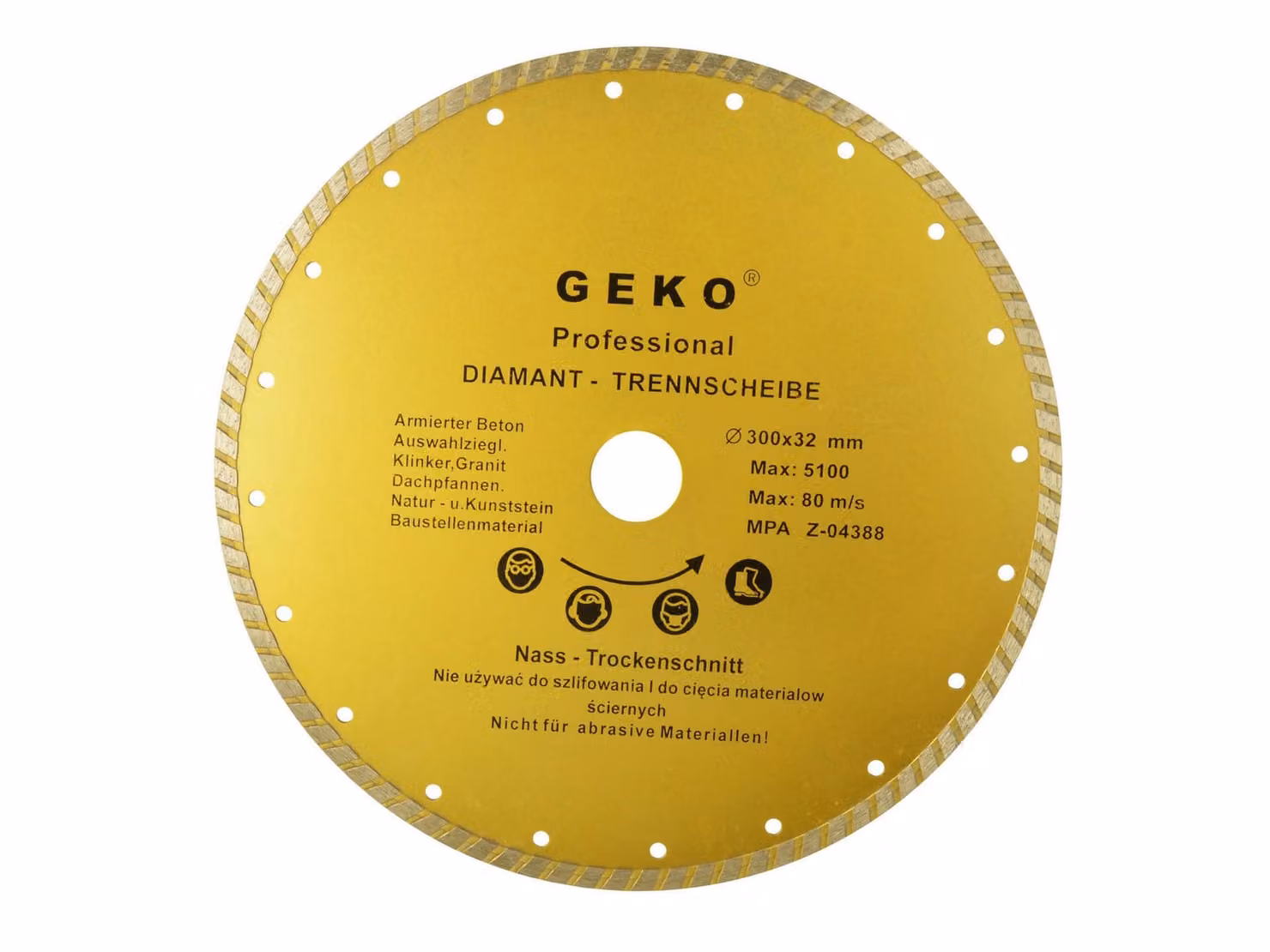 Disco diamantato da taglio, TURBO, 300x8x32mm