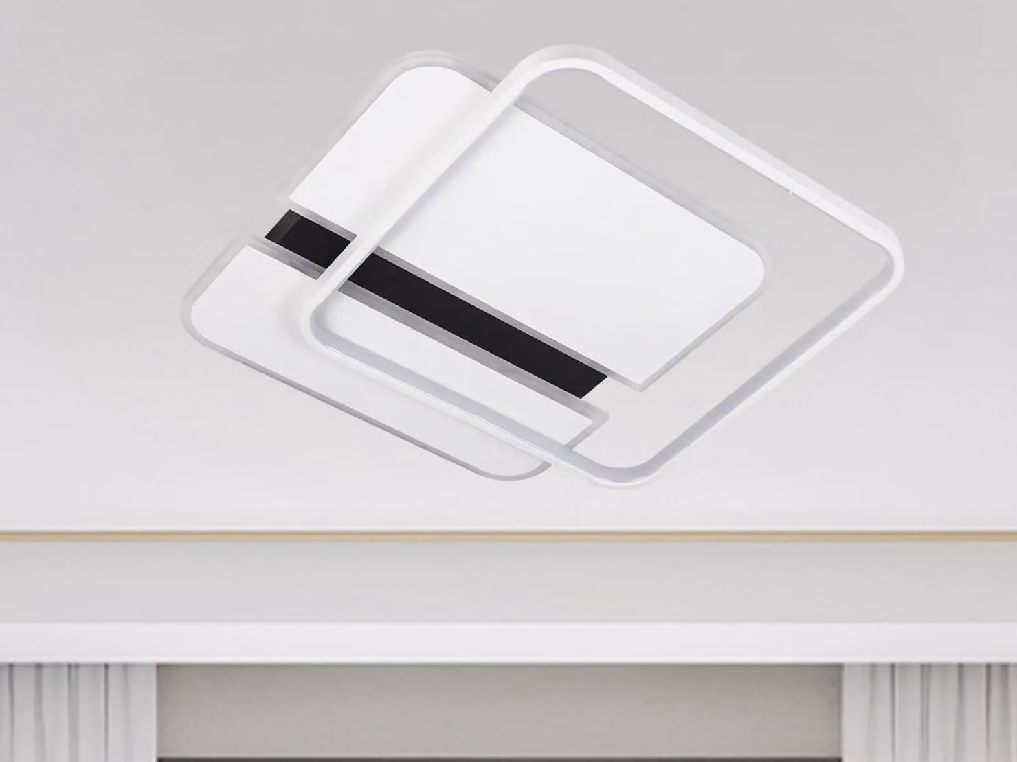 Lampada a soffitto a LED con telecomando, 95W - TA1318/WB