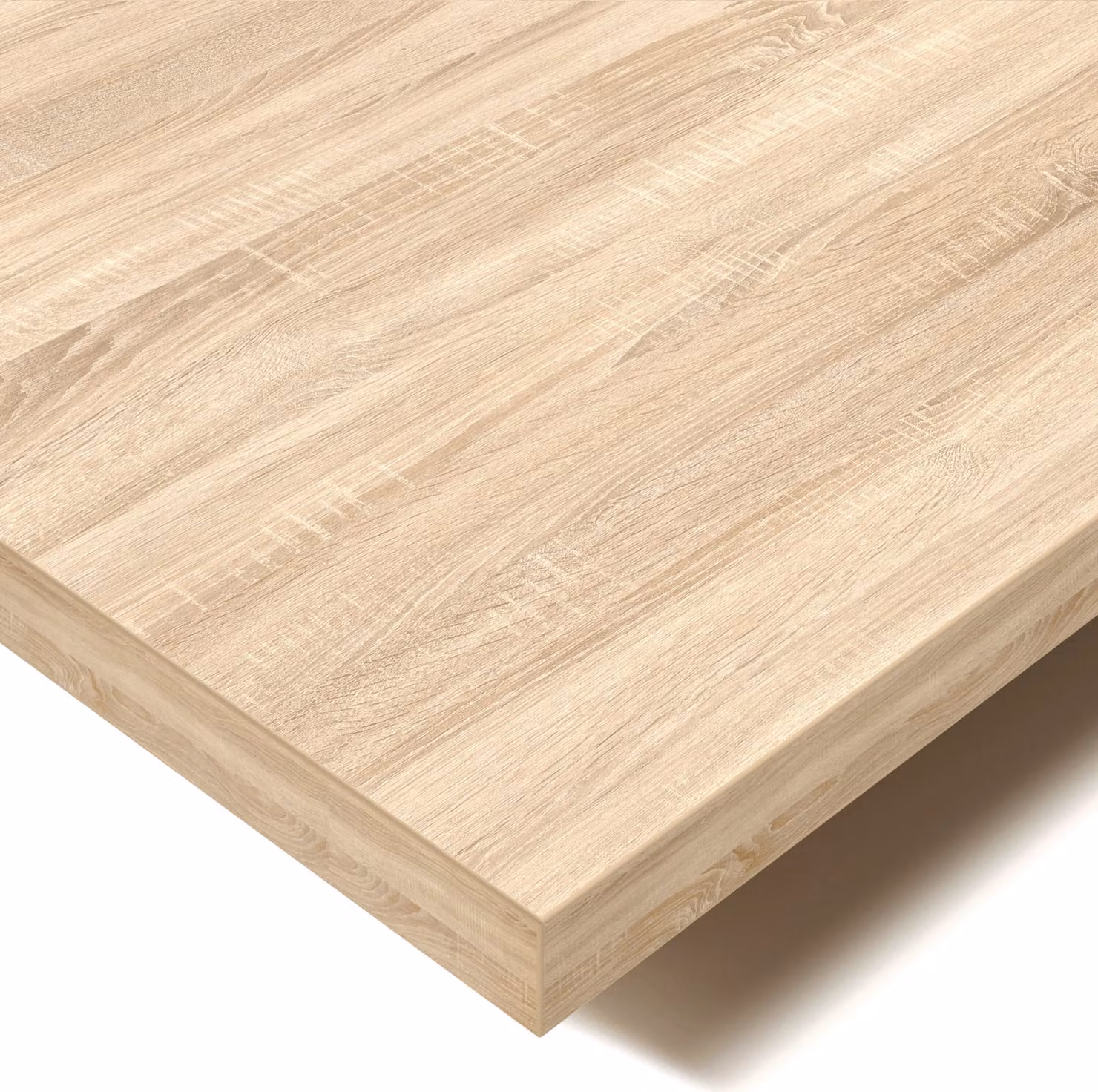 POKAR Piano da tavolo 2,5 cm Piano da tavolo per scrivania, dimensioni:140x60, colore:Rovere Sonoma