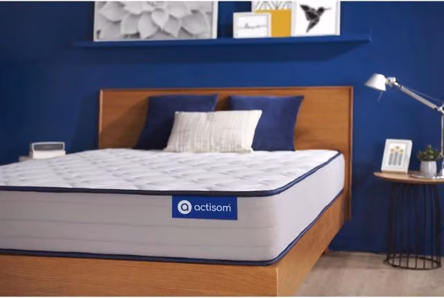 Materasso Actisom Hybrid Actiflex con Molle Insacchettate e Memory Foam, Bianco, L/P: 90 x 190 cm, H: 22 cm – 1