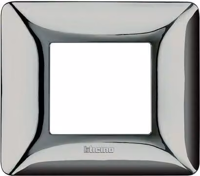 Telaio Bticino Matix a 2 moduli, cromo lucido, modello AM4802GCR