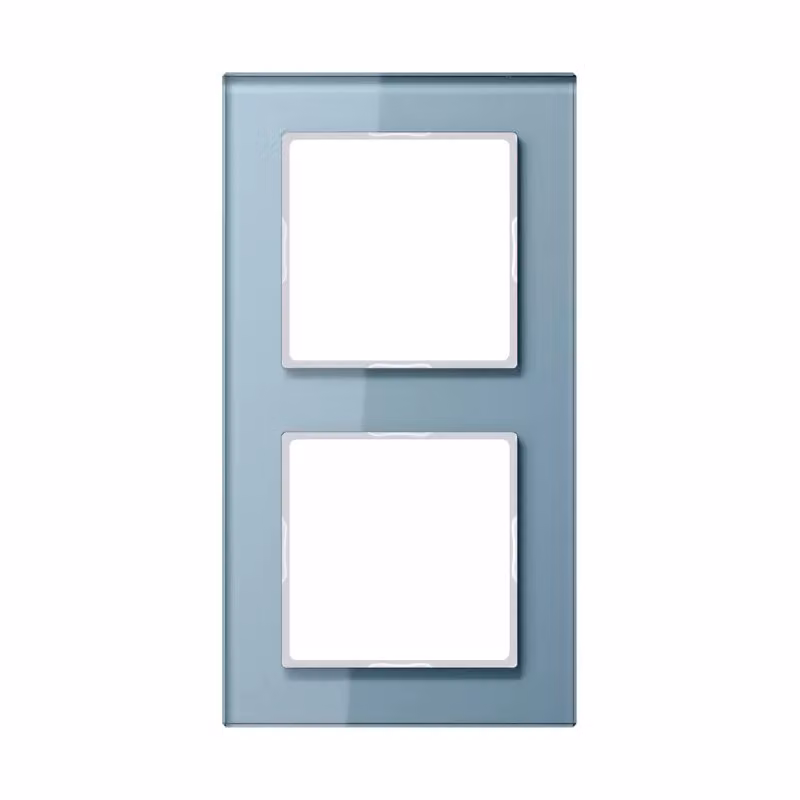 Cornice in vetro 2x BL/GR orizzontale/verticale - Cornice doppia grigia AC 582 GL BLGR