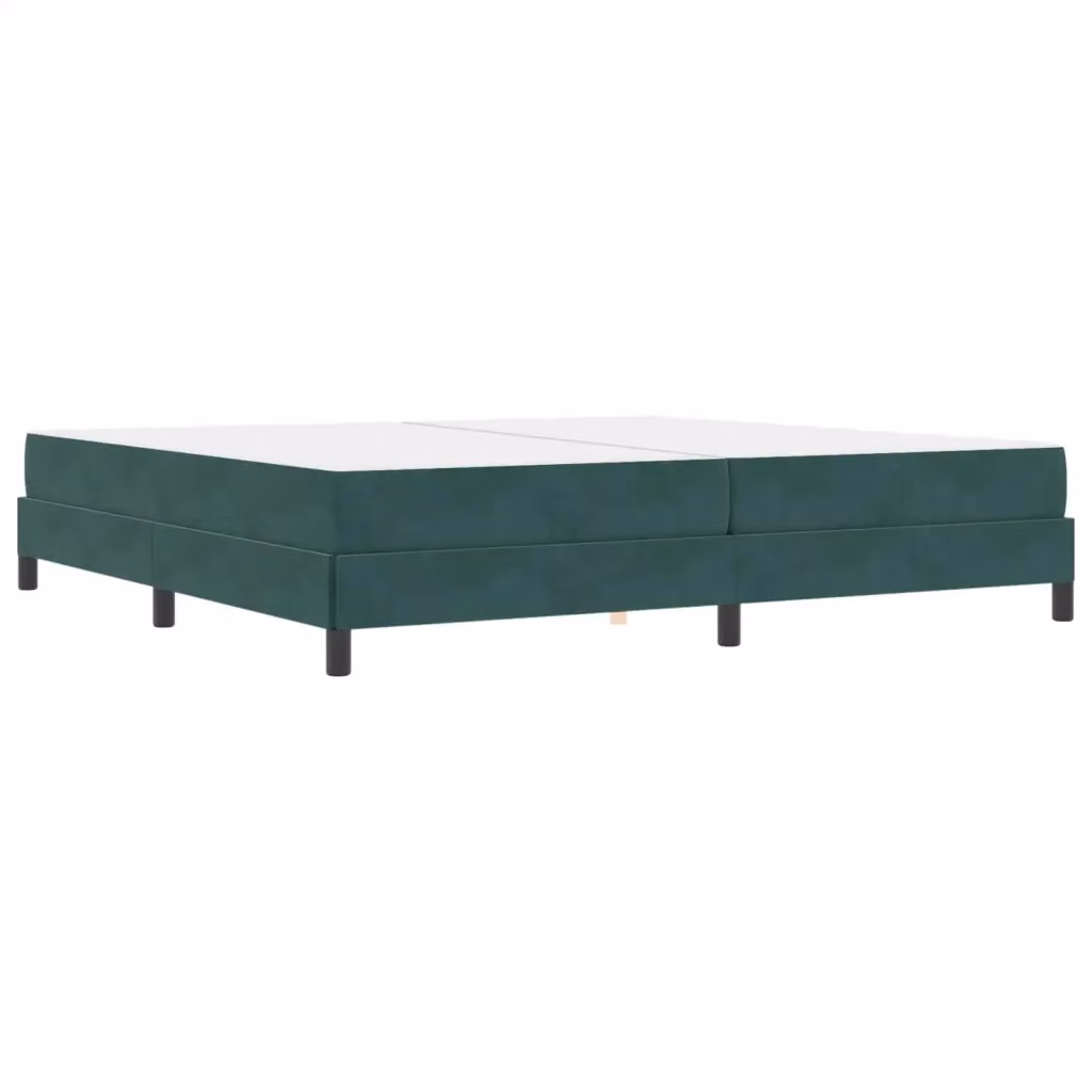 Letto con materasso a molle vidaXL in tessuto Verde, L/P: 200 x 200 cm – 2