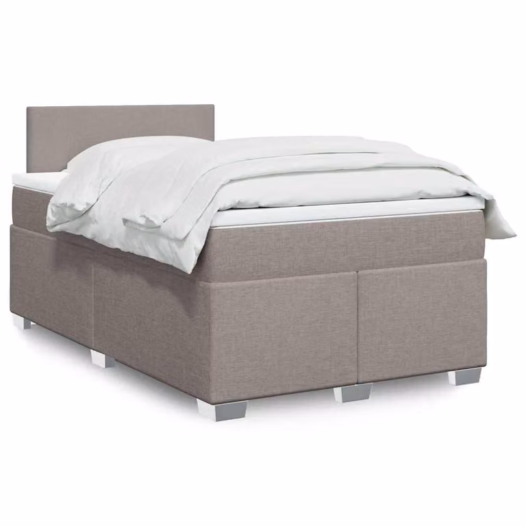 vidaXL Giroletto a Molle con Materasso Ibrido in Tessuto, L/P: 120 x 200 cm