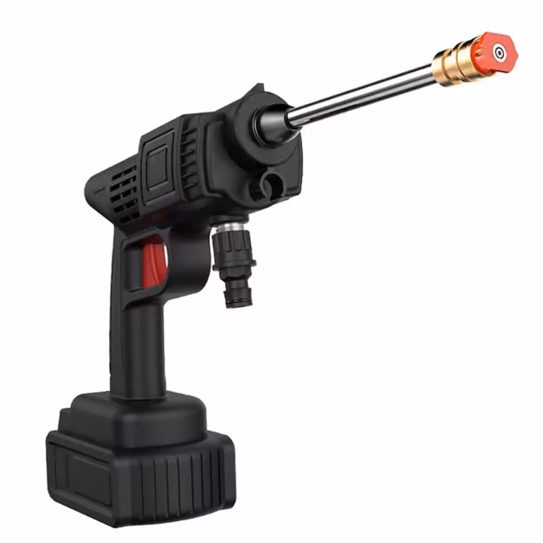 Idropulitrice elettrica portatile a batteria per auto con serbatoio di schiuma, 30 bar di pressione, tubo da 5 m - HYDROSTREAM