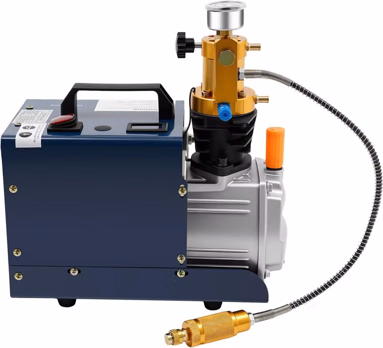 Compressore PCP: pompa automatica per compressore d'aria, compressore d'aria ad alta pressione, capacità del cilindro 80 l/min, pompa d'aria ad alta pressione, 30 MPa, gonfiatore PCP ad alta pressione