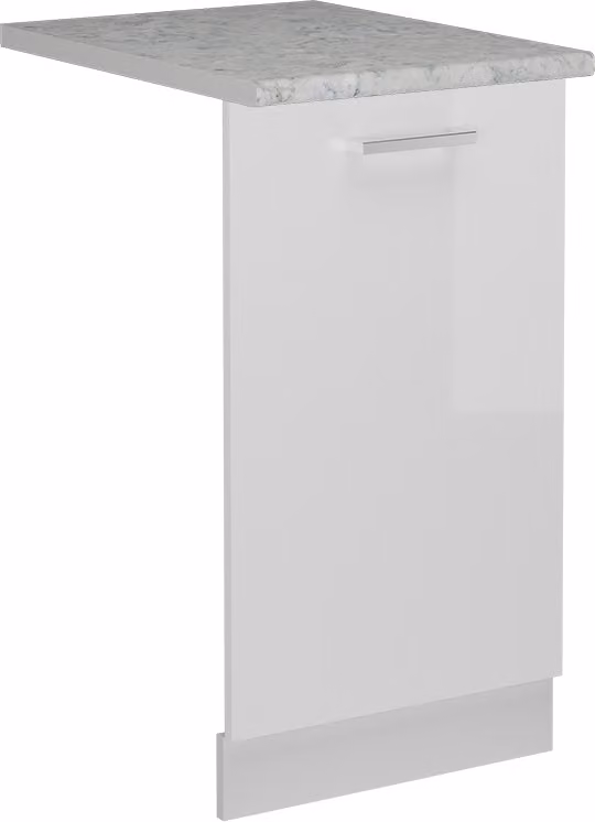Pannello frontale Vicco R-Line Bianco lucido 45 cm , PL Marmo, Model 54906