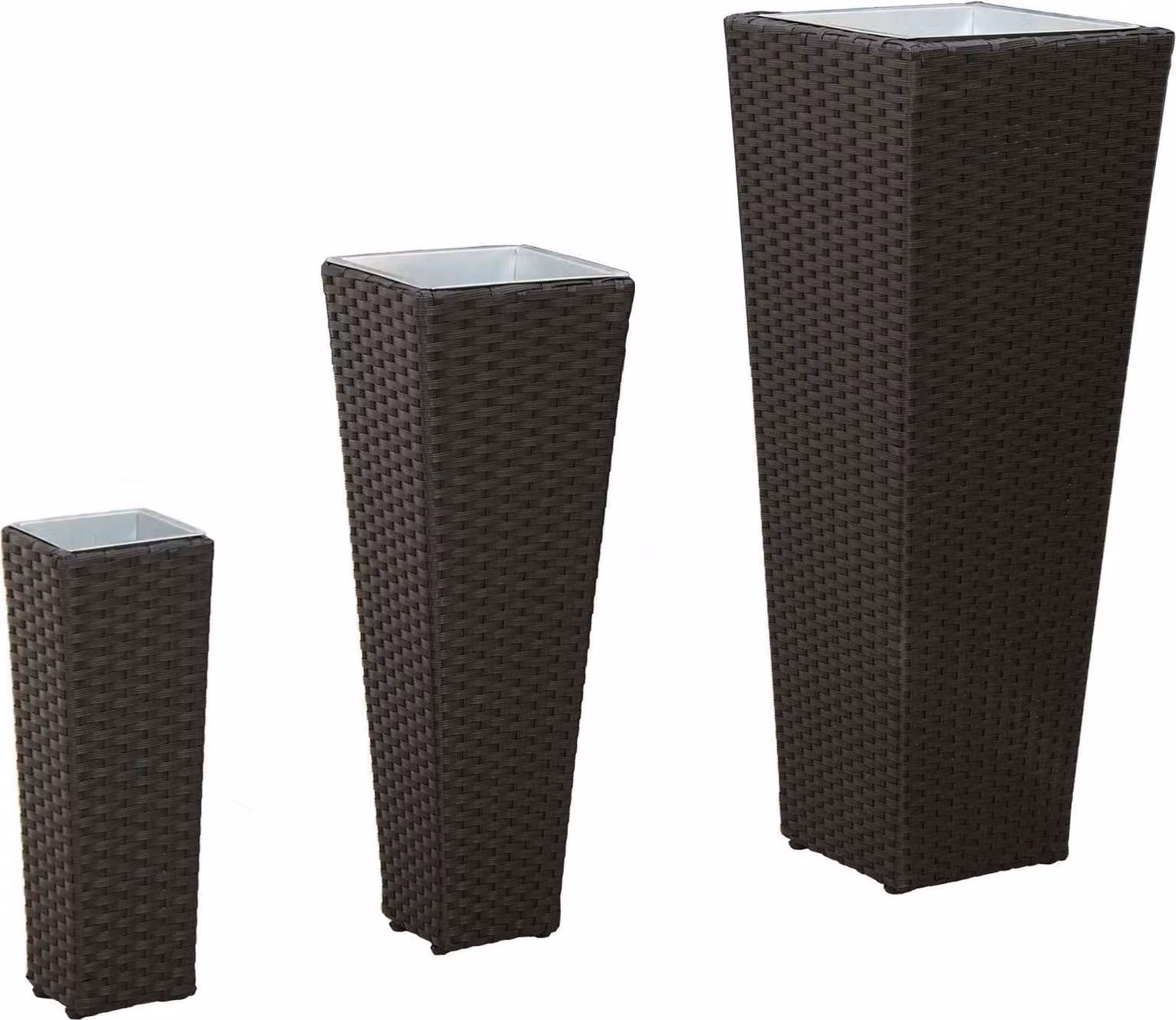Set da esterno 3 pcs Nero Metallo
