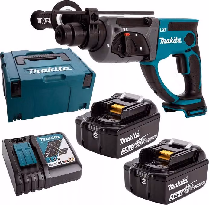 Trapano a scalpello 2J 18V LXT (2x3,0 Ah) SDS-Plus in MAKPAC - MAKITA DHR202RFJ