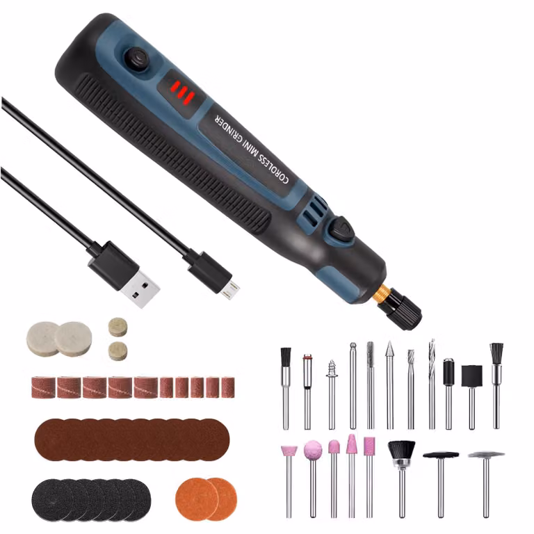 Strumento multifunzione wireless con 50 accessori per incisione e foratura