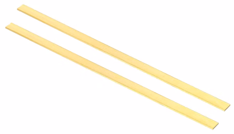 2 barre piatte in ottone, modello H59, dimensioni 1/12 x 1/2 x 12 pollici