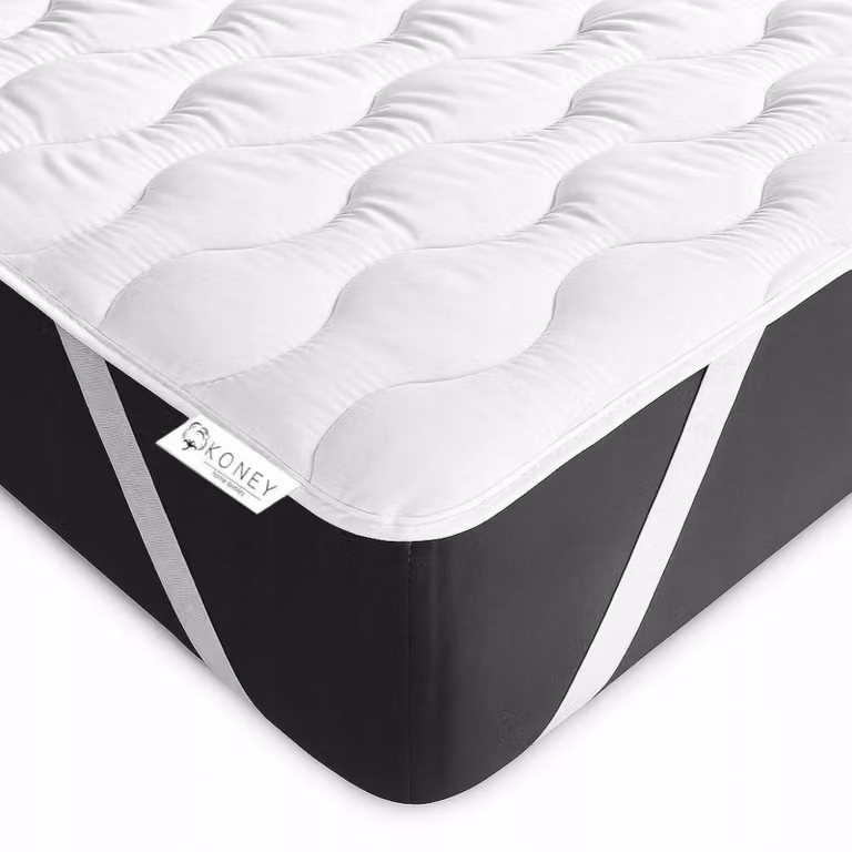 Coprimaterasso - Schiuma ergonomica comfort - 200x220 cm - 100% microfibra - per chi soffre di allergie