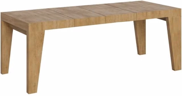 Tavolo allungabile moderno Naxor Premium di Bs Com in finitura quercia natura e marrone, L/P/H: 180 x 90 x 77 cm (estendibile fino a 440 cm)