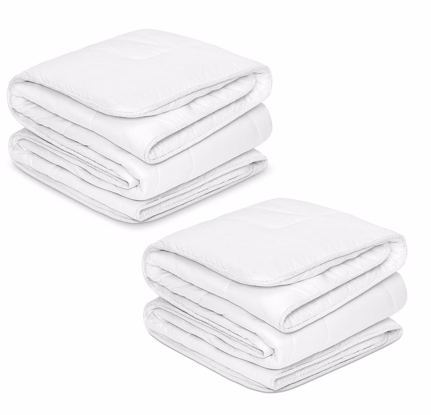 Piumone 140 x 200 coperta coperta per dormire - piumone estivo set piumone leggero: 2 x piumone bianco