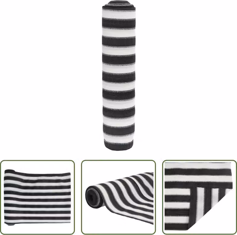 Il paravento Living Store antracite e bianco 2x50 m HDPE 195 g/m²