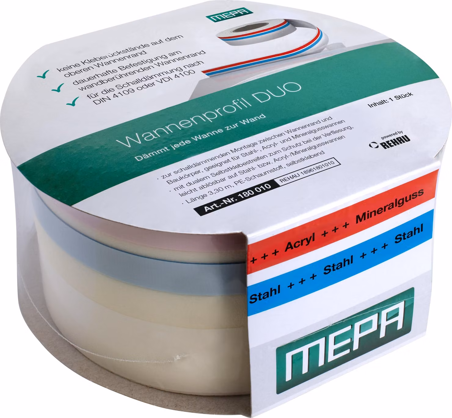 Profilo vasca REHAU MEPA DUO, 1 pz.