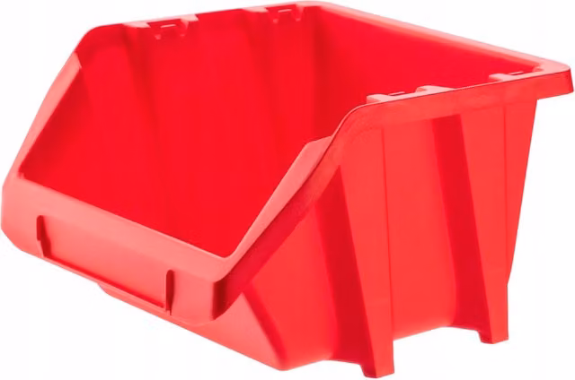 Vassoio organizer in plastica KADAX rosso per officina, L: 27,2 cm, P: 23,8 cm, H: 16,0 cm