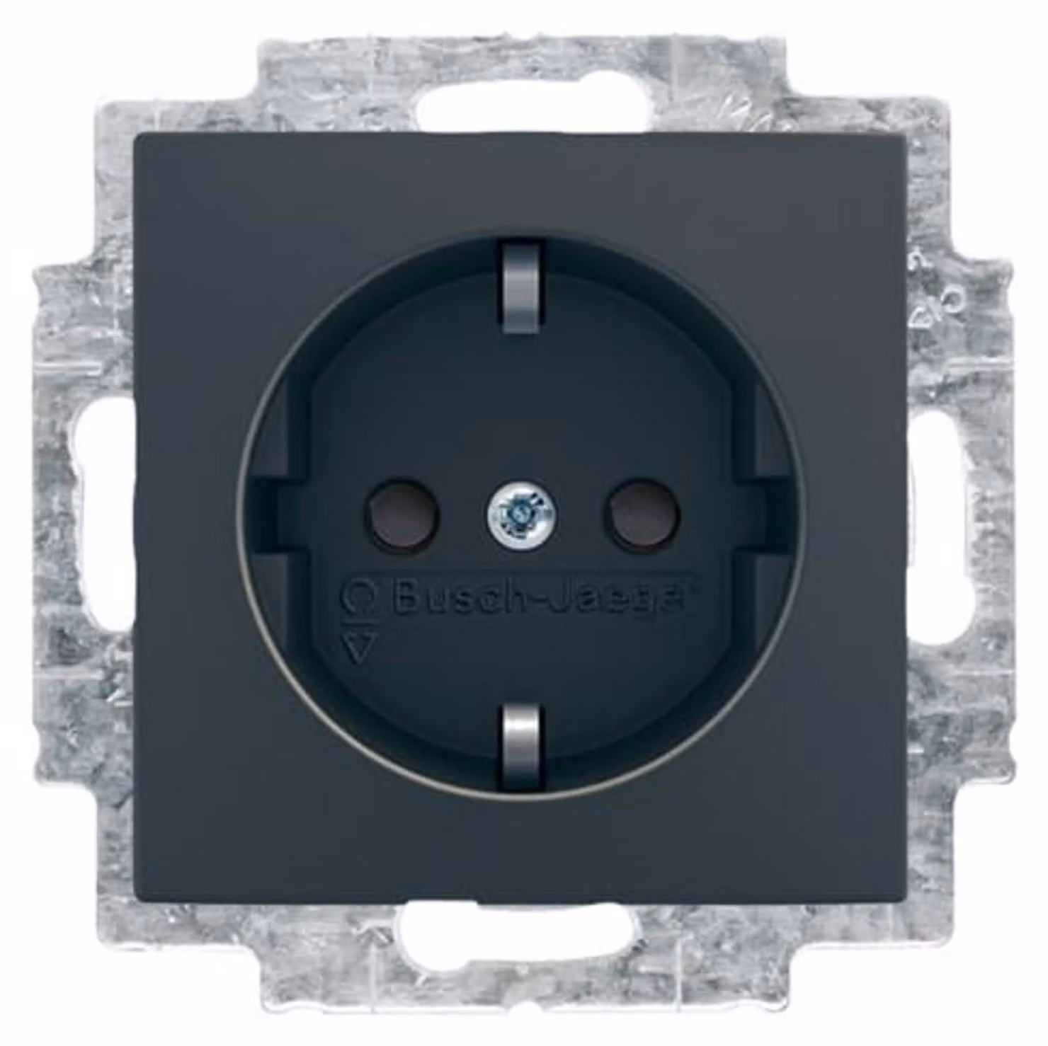 BUSCH-JAEGER Steckdose 1f sw glz Busch-balance SI UP m.BS